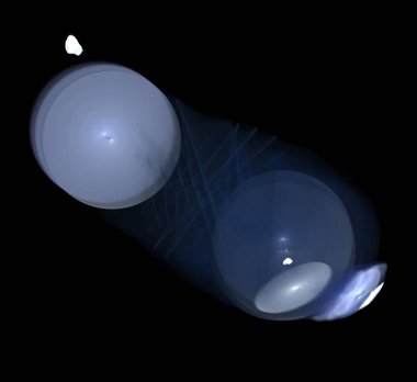 Dijital fraktal resimlerinden birinin resmi