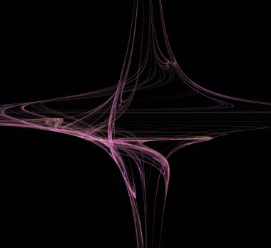 Dijital fraktal resimlerinden birinin resmi