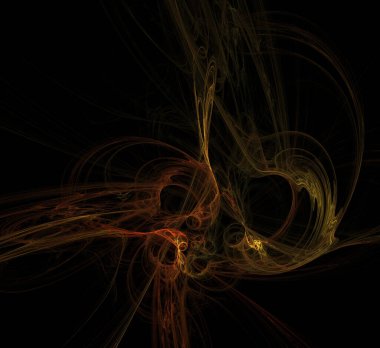 Dijital fraktal resimlerinden birinin resmi