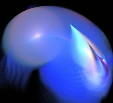 Dijital fraktal resimlerinden birinin resmi