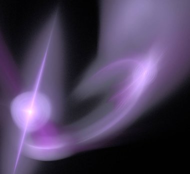 Dijital fraktal resimlerinden birinin resmi