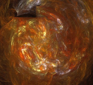 Dijital fraktal resimlerinden birinin resmi