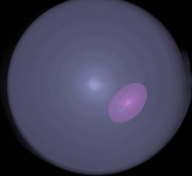 Dijital fraktal resimlerinden birinin resmi