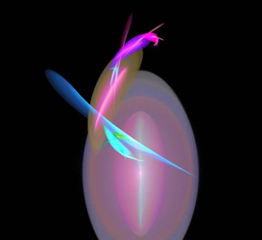 Dijital fraktal resimlerinden birinin resmi