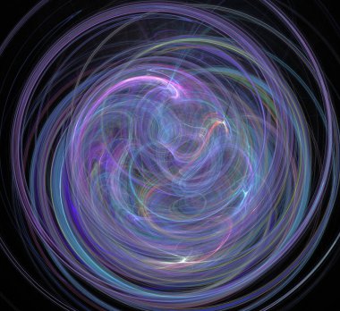 Dijital fraktal resimlerinden birinin resmi