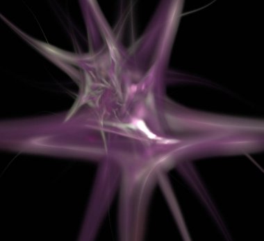 Dijital fraktal resimlerinden birinin resmi