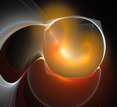 Dijital fraktal resimlerinden birinin resmi