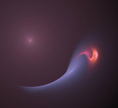 Dijital fraktal resimlerinden birinin resmi