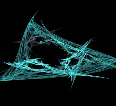 Dijital fraktal resimlerinden birinin resmi