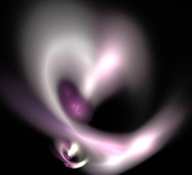 Dijital fraktal resimlerinden birinin resmi