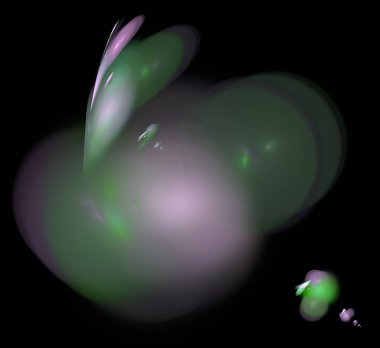 Dijital fraktal resimlerinden birinin resmi