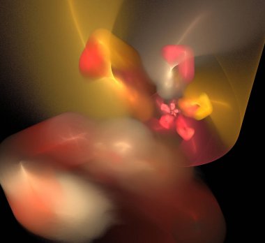 Dijital fraktal resimlerinden birinin resmi