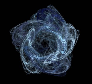 Dijital fraktal resimlerinden birinin resmi