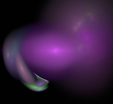 Dijital fraktal resimlerinden birinin resmi