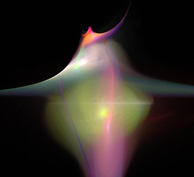 Dijital fraktal resimlerinden birinin resmi