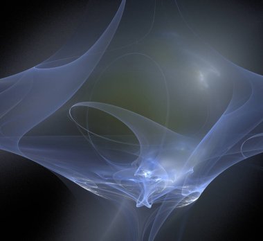 Dijital fraktal resimlerinden birinin resmi