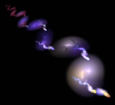 Dijital fraktal resimlerinden birinin resmi