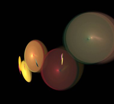 Dijital fraktal resimlerinden birinin resmi