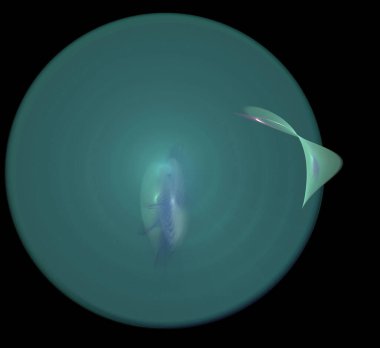 Dijital fraktal resimlerinden birinin resmi