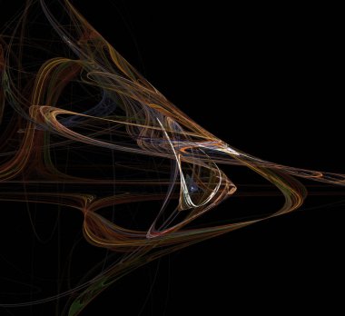 Dijital fraktal resimlerinden birinin resmi