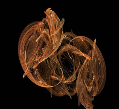 Dijital fraktal resimlerinden birinin resmi