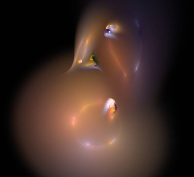 Dijital fraktal resimlerinden birinin resmi