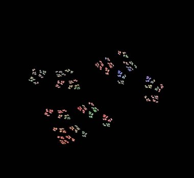 Dijital fraktal resimlerinden birinin resmi