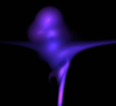 Dijital fraktal resimlerinden birinin resmi