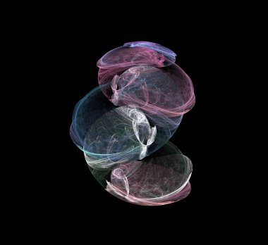 Dijital fraktal resimlerinden birinin resmi