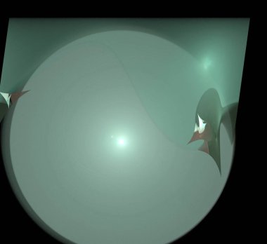 Dijital fraktal resimlerinden birinin resmi