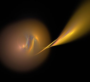 Dijital fraktal resimlerinden birinin resmi