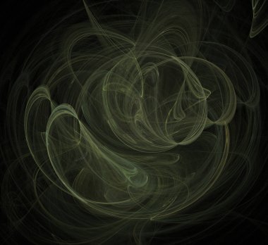 Dijital fraktal resimlerinden birinin resmi