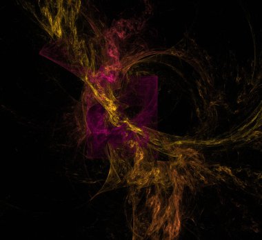 Dijital fraktal resimlerinden birinin resmi