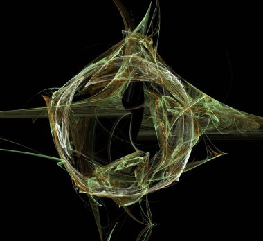 Dijital fraktal resimlerinden birinin resmi