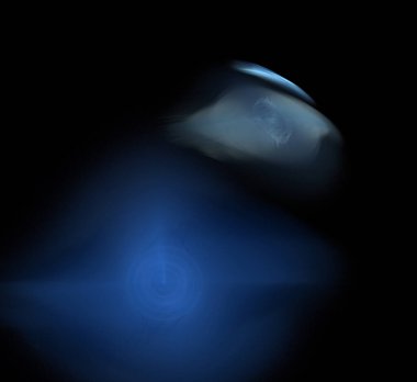 Dijital fraktal resimlerinden birinin resmi