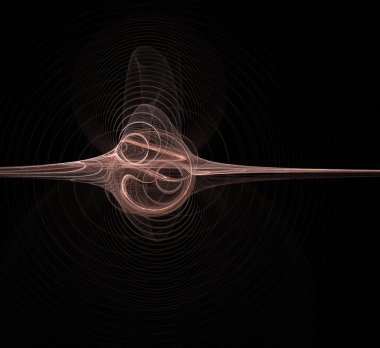 Dijital fraktal resimlerinden birinin resmi