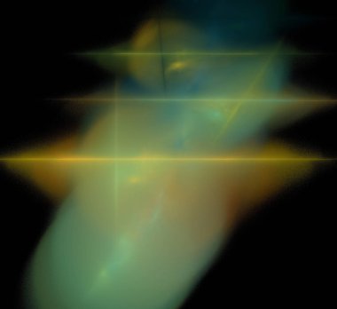 Dijital fraktal resimlerinden birinin resmi