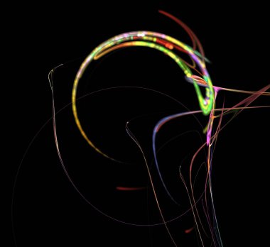 Dijital fraktal resimlerinden birinin resmi