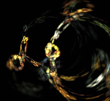 Dijital fraktal resimlerinden birinin resmi