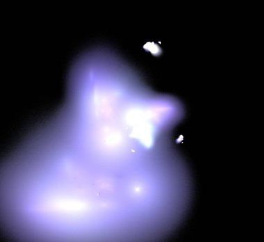 Dijital fraktal resimlerinden birinin resmi