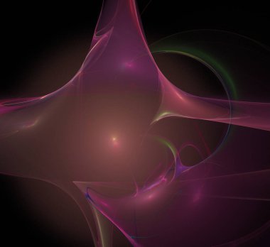 Dijital fraktal resimlerinden birinin resmi