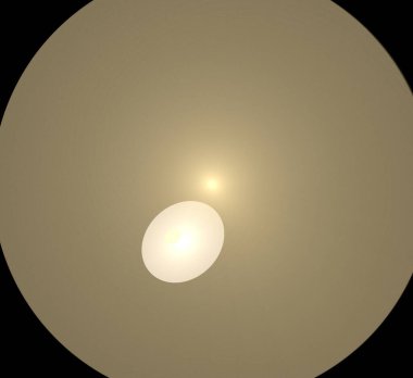 Dijital fraktal resimlerinden birinin resmi