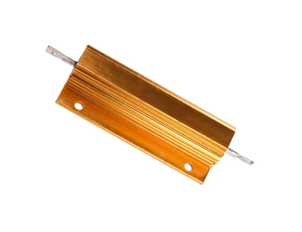 Resistor em caixa de metal isolado — Fotografia de Stock