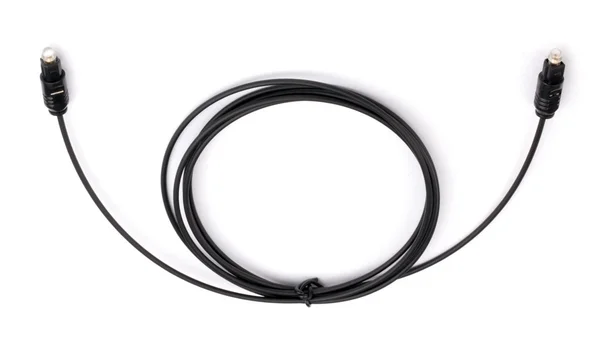 Černá optický kabel — Stock fotografie