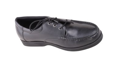 Bir siyah ayakkabı izole