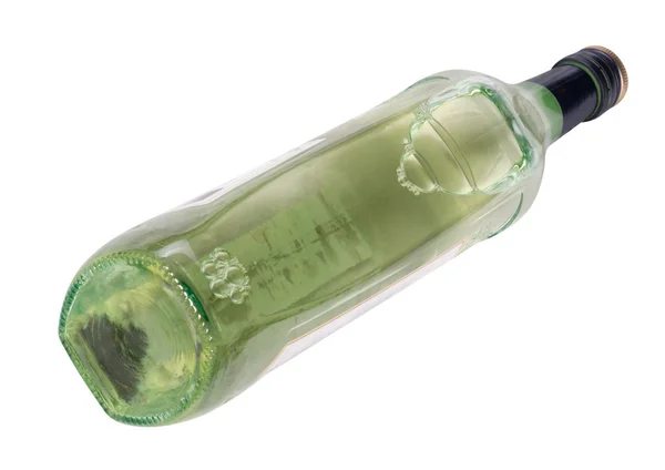 Botella copas de vino aislada — Foto de Stock