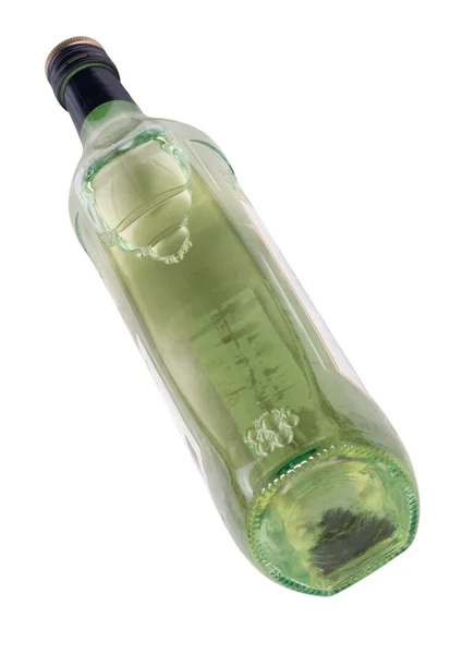 Botella copas de vino aislada — Foto de Stock