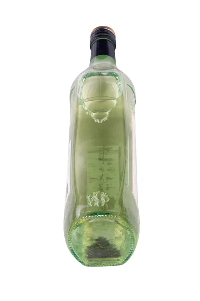 Fles van wijnglas Geïsoleerd — Stockfoto