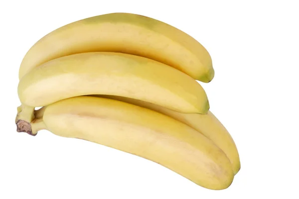 Viele gelbe Bananen isoliert — Stockfoto