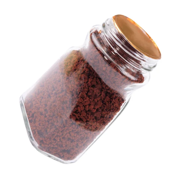 Jar of Instant Coffee Isolated — Stock Photo, Image